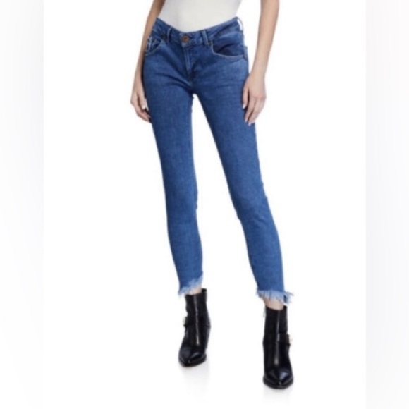 ONE TEASPOON x FREEBIRDS ll Frayed Dolphin Shark Hem Jeans - Picture 3 of 15